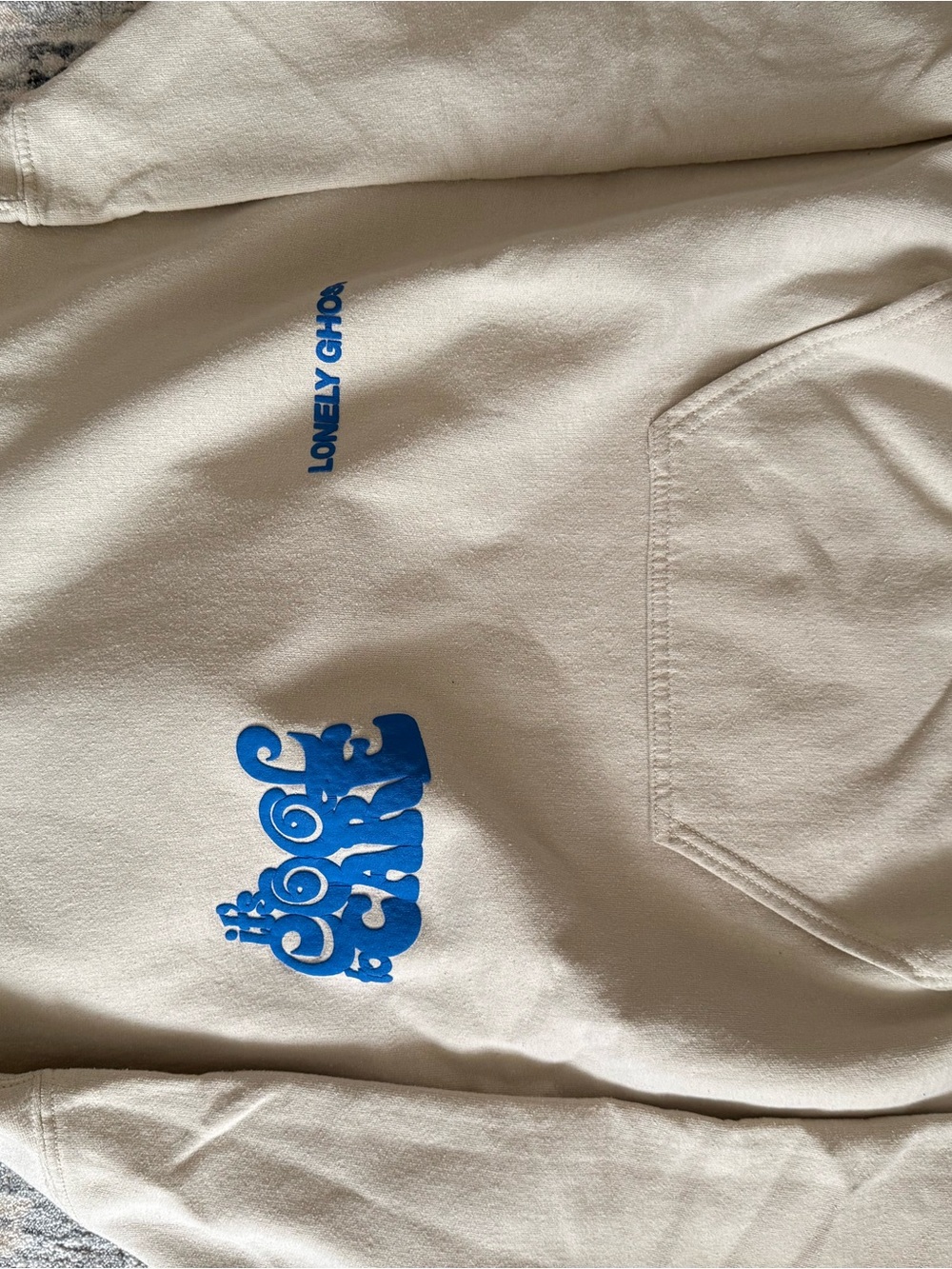 LONELY GHOST Cream Pullover with
